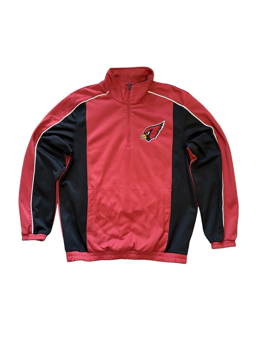 NFL Arizona Cardinals Football Red Jacket Half Zip Men's Size Large